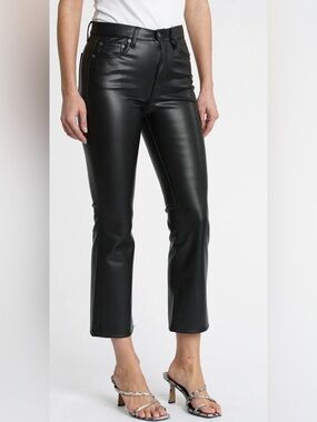 Pistola Lennon High Rise Cropped Boot Pant in Slate Black